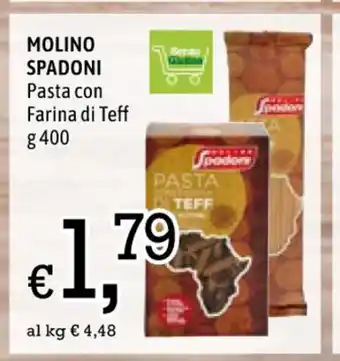 Famila Molino Spadoni Pasta con Farina di Teff 400 g offerta