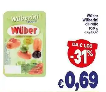 A&O Wüber Wüberone di Pollo 100g offerta