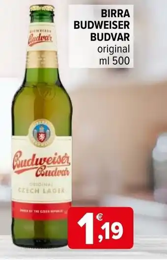 Iperal Birra Budweiser Budvar 500 ml offerta