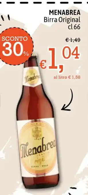 Famila Menabrea Birra Original 66 cl offerta