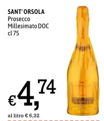Famila Sant'Orsola Prosecco Millesimato DOC 75 cl offerta
