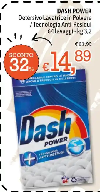 Famila Dash Power 64 lavaggi - 3,2 kg offerta