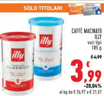 Illy Caffè Macinato 185 g