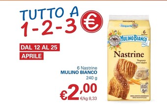 Unes Mulino bianco 6 nastrine offerta