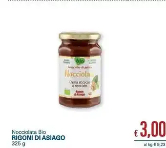 Unes Rigoni di asiago nocciolata bio offerta