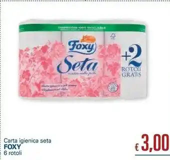 Unes Foxy carta igienica seta offerta