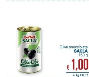 Saclà olive snocciolate