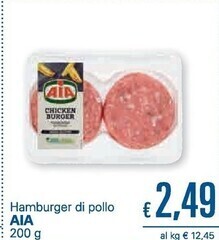 Unes Aia hamburger di pollo offerta