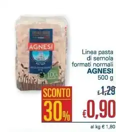 Unes Agnesi linea pasta di semola formati normali offerta