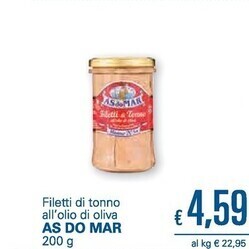 Unes Asdomar filetti di tonno all'olio di oliva offerta