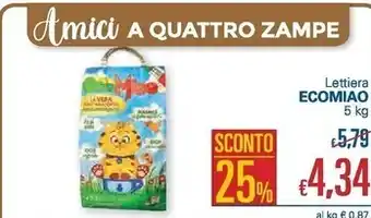 Unes Ecomiao lettiera offerta