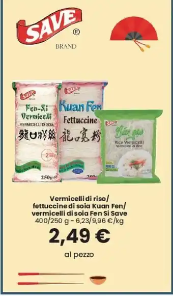 Interspar Save vermicelli di riso / fettuccine di soia kuan fen / deb vermicelli di soia fen si offerta