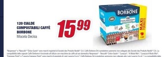 Caffe borbone 120 cialde compostabili