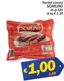 Scarlino wurstel classici
