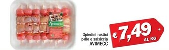 Ard Discount Avimecc spiedini rustici pollo e salsiccia offerta