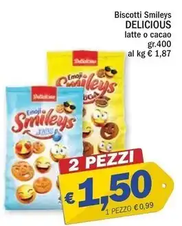 Ard Discount Delicious - biscotti smileys offerta