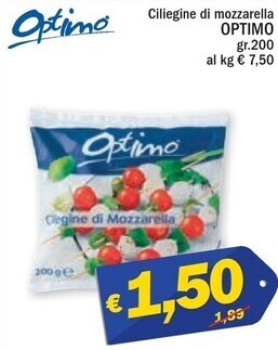 Ard Discount Optimo ciliegine di mozzarella offerta