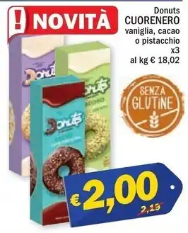 Cuorenero donuts vaniglia