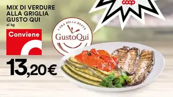 Coop Gusto Qui Mix di Verdure Alla Griglia offerta