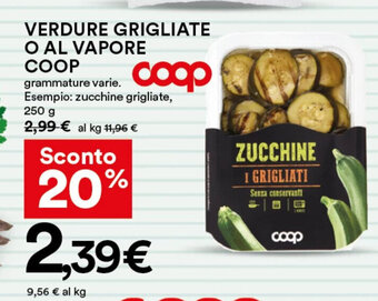 Coop Coop Verdure Grigliate o Al Vapore 250 g offerta