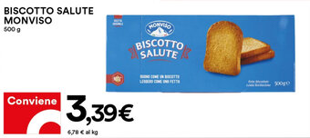 Coop Monviso Biscotto Salute 500 g offerta