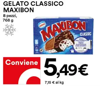 Coop Maxibon Gelato Classico 8 pezzi 768 g offerta