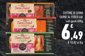 Conad AIA Costine Di Suino Carne Al Fuoco vari gusti 600 g offerta