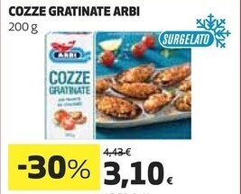 Coop Arbi cozze gratinate offerta