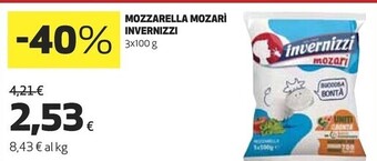 Coop Invernizzi mozzarella mozari offerta