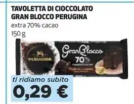Coop Perugina tavoletta di cioccolato gran blocco offerta