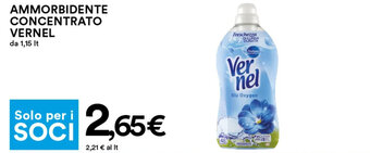 Coop Vernel Ammorbidente Concentrato 1,15 lt offerta