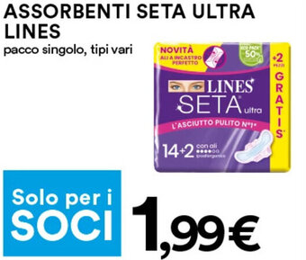 Coop Lines Assorbenti Seta Ultra offerta