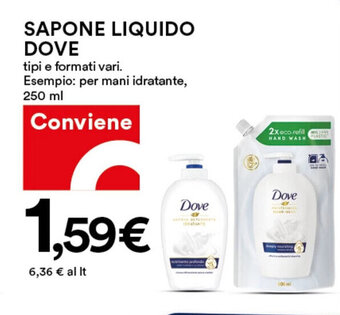 Coop Dove Sapone Liquido 250 ml offerta
