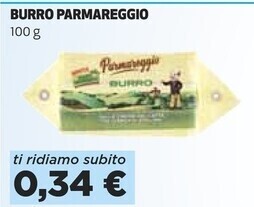 Ipercoop Parmareggio burro offerta