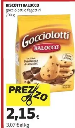 Ipercoop Balocco biscotti offerta