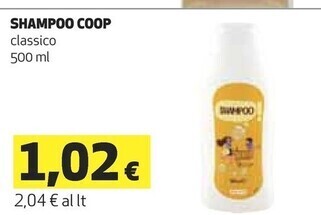 Ipercoop Coop shampoo offerta