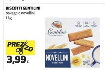 Ipercoop Gentilini biscotti offerta