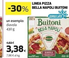 Ipercoop Buitoni linea pizza bella napoli offerta
