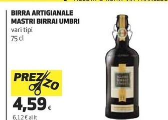 Ipercoop Mastri birrai umbri birra offerta