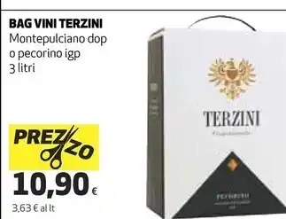 Ipercoop Cantina terzini bag vini offerta