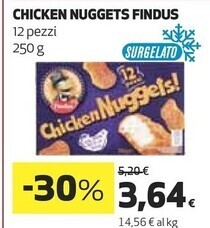 Ipercoop Findus chicken nuggets offerta