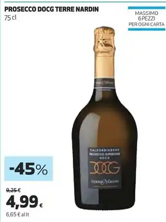 Ipercoop Terre nardin prosecco docg offerta