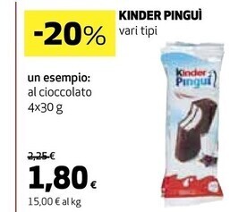 Ipercoop Ferrero kinder pingui offerta
