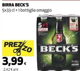 Ipercoop Becks birra offerta