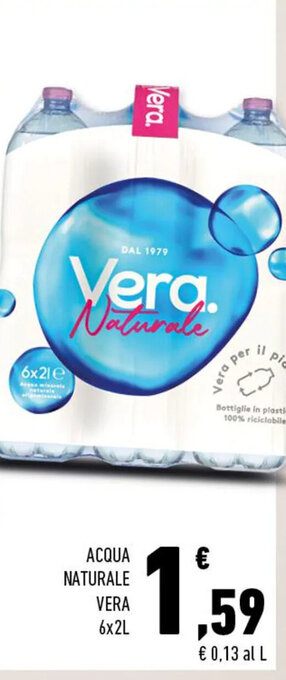 Conad Acqua Naturale Vera 6x2L offerta