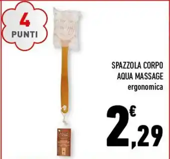 Conad Spazzola Corpo Aqua Massage ergonomica offerta
