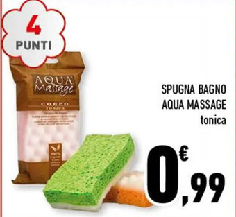 Conad Spugna Bagno Aqua Massage tonica offerta