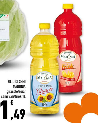 Olio Di Semi Madonia girasole/ soia / semi vari/friok 1L