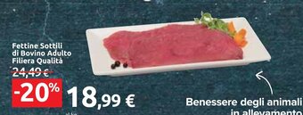 Carrefour Market Fettine Sottili di Bovino Adulto Filiera Qualità offerta