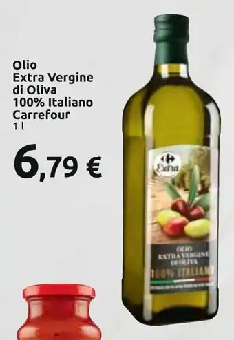Carrefour Market Olio Extra Vergine di Oliva 100% Italiano Carrefour 1 L offerta
